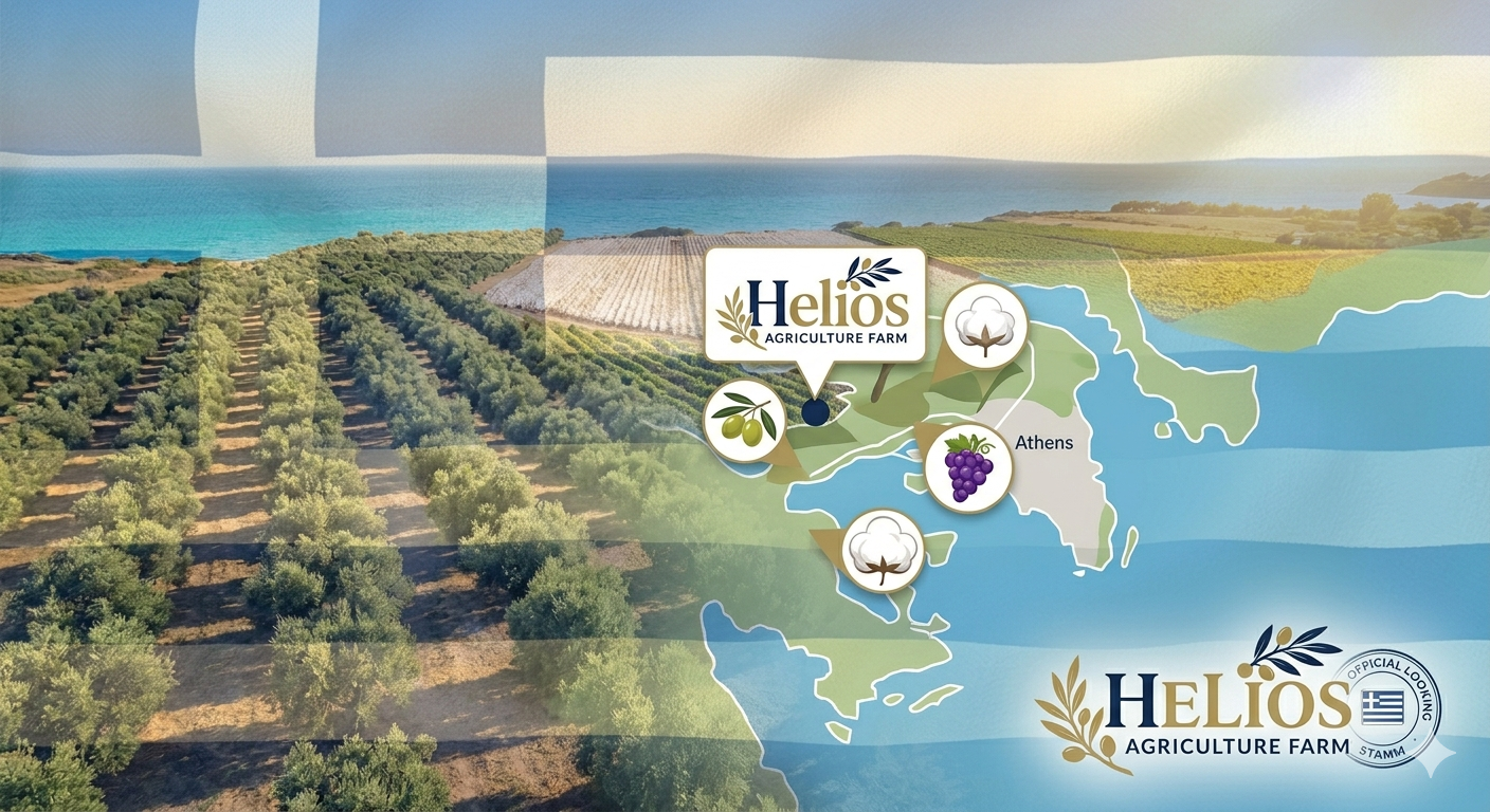 Sustainable Greek farm landscape